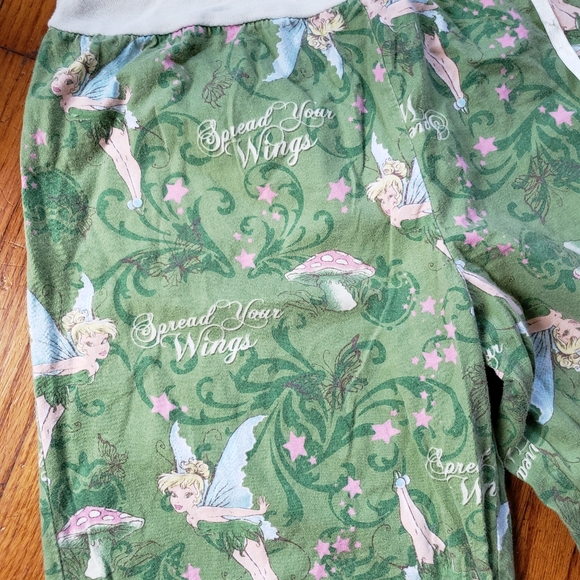 2 Tinkerbell Sleep Pants sz Small - Picture 5 of 12